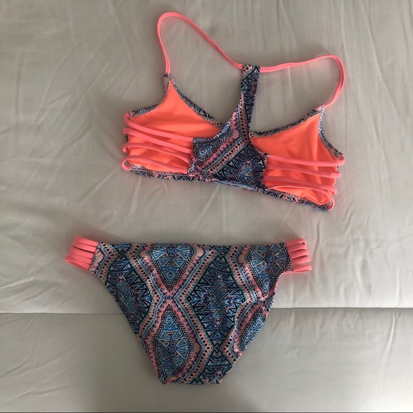 Patterned Colorful Bikini - Picture 2 of 4